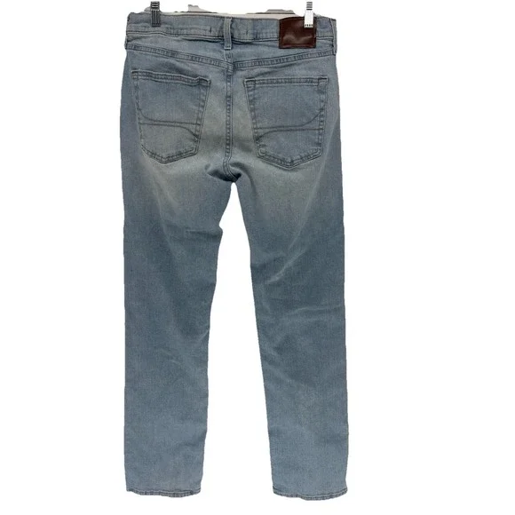 Hollister Epic Flex  Straight Jeans Light Wash Stretch Denim Men 31x32 - Picture 7 of 9